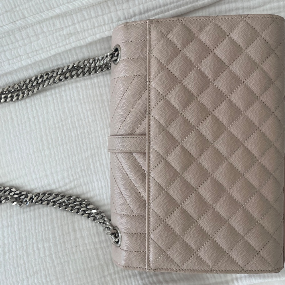 Saint Laurent YSL pink blush leather handbag, medium - Picture 5 of 8